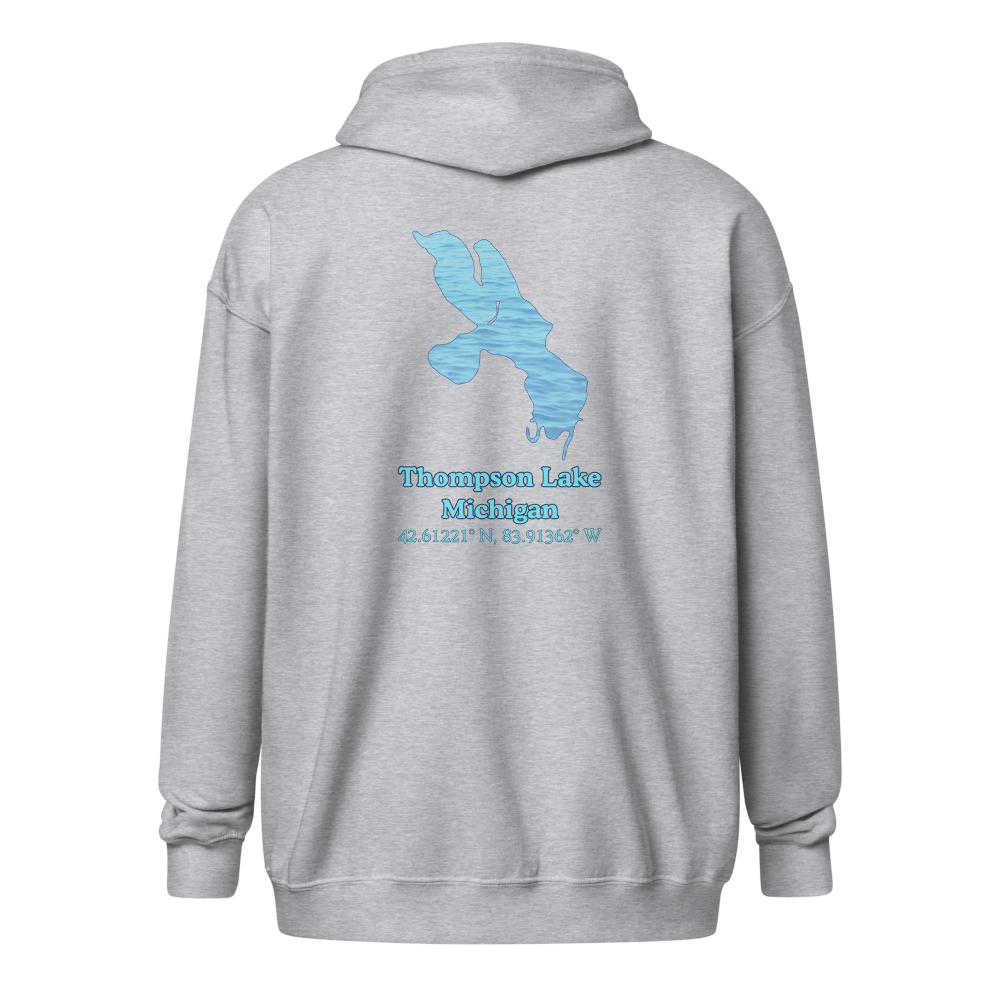 Thompson Lake Unisex Zip Hoodie