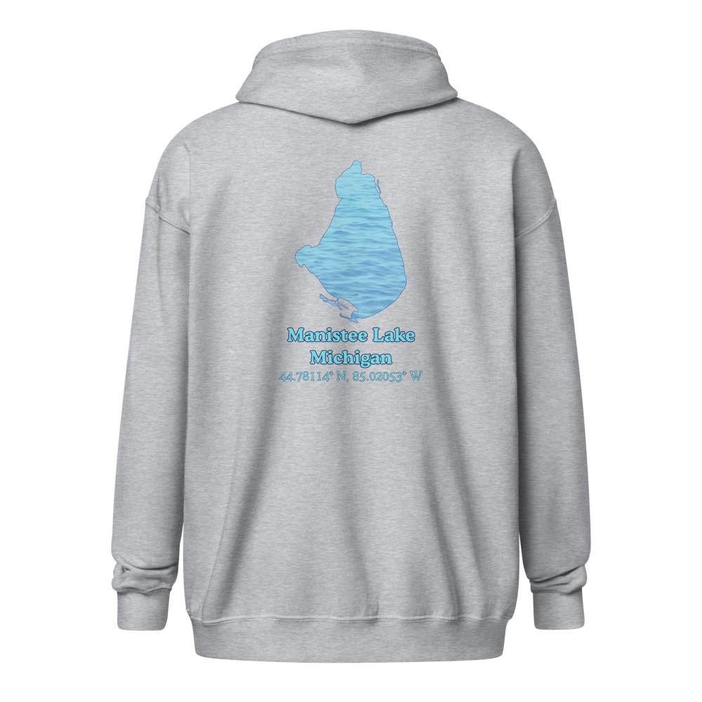 Manistee Lake Unisex Zip Hoodie