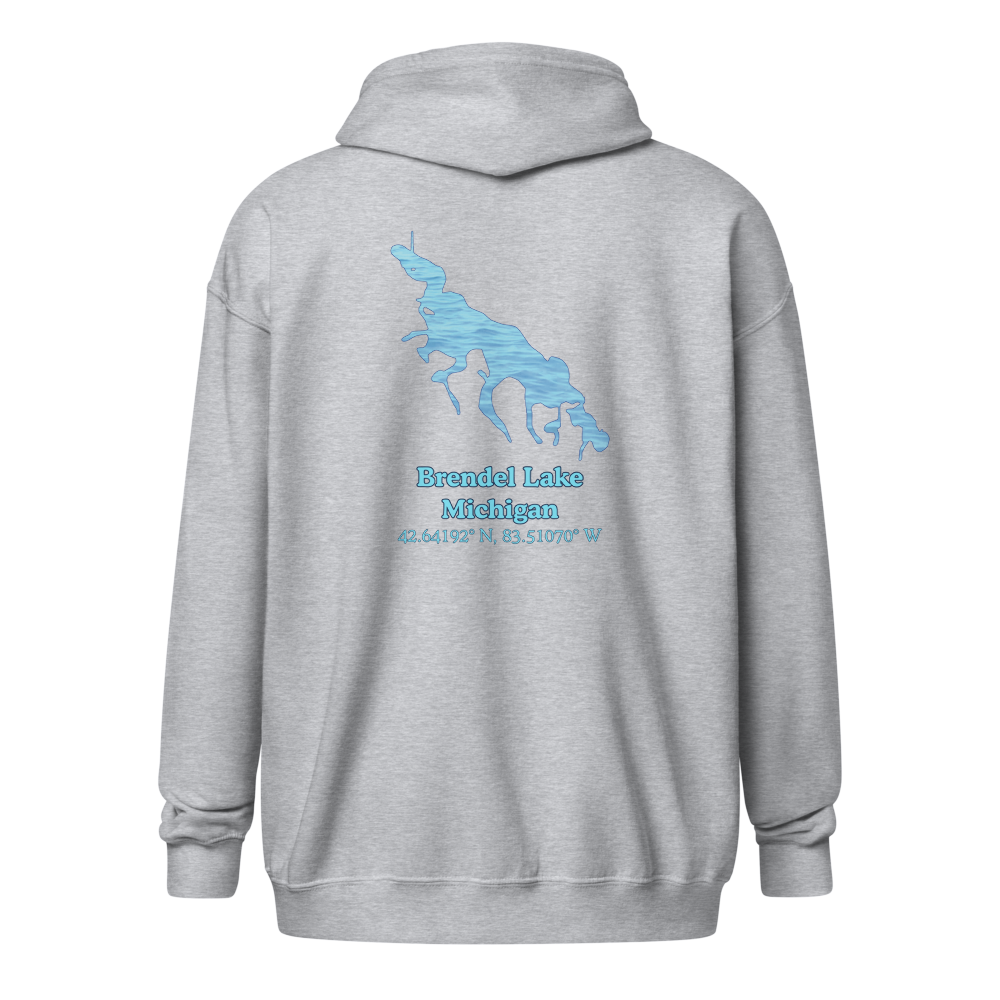 Brendel Lake Unisex Zip Hoodie