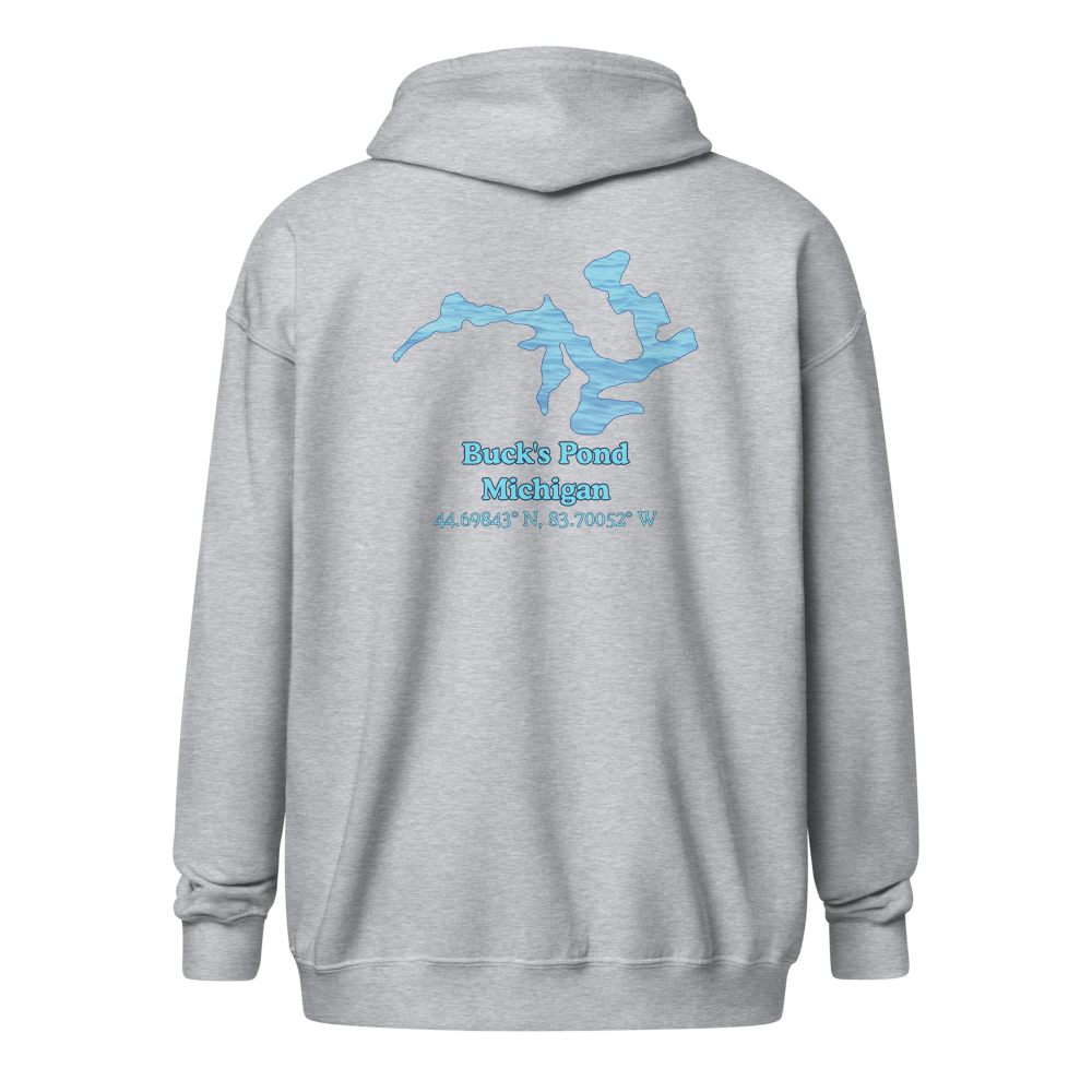 Buck's Pond Unisex Zip Hoodie