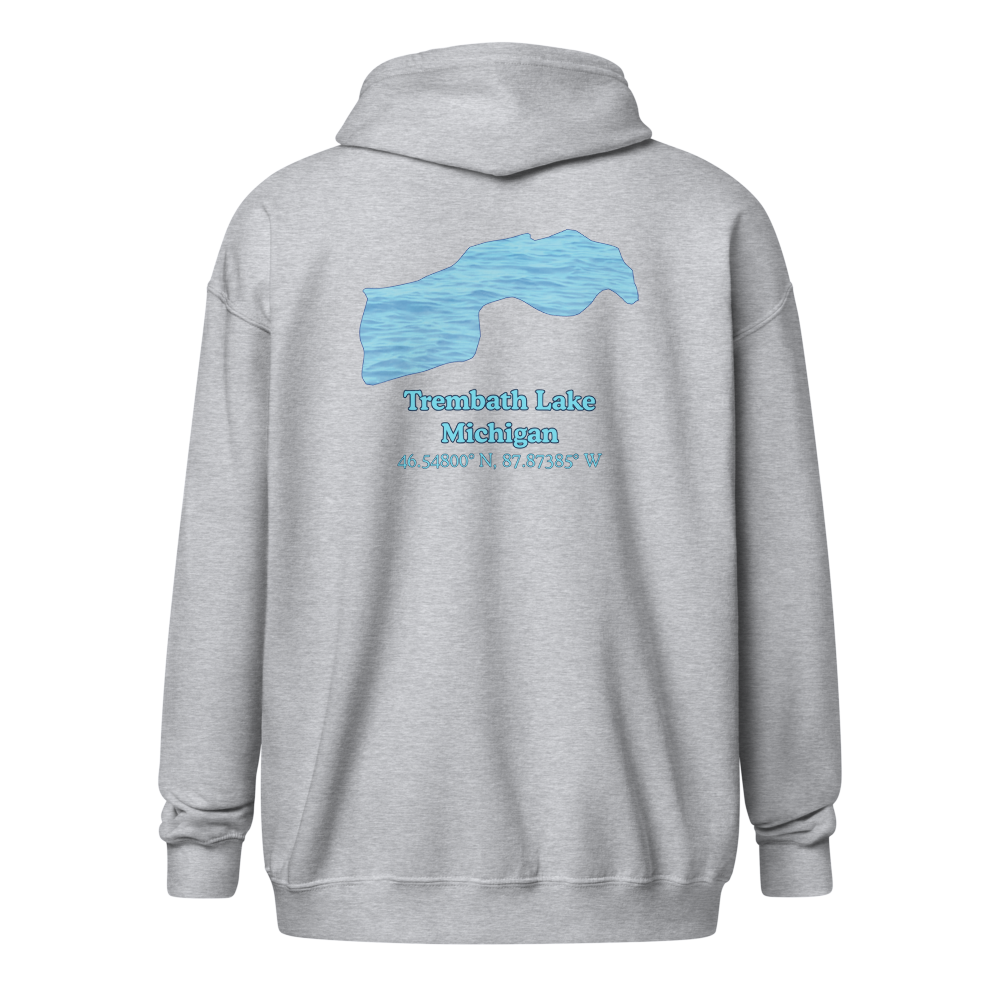 Trembath Lake Unisex Zip Hoodie