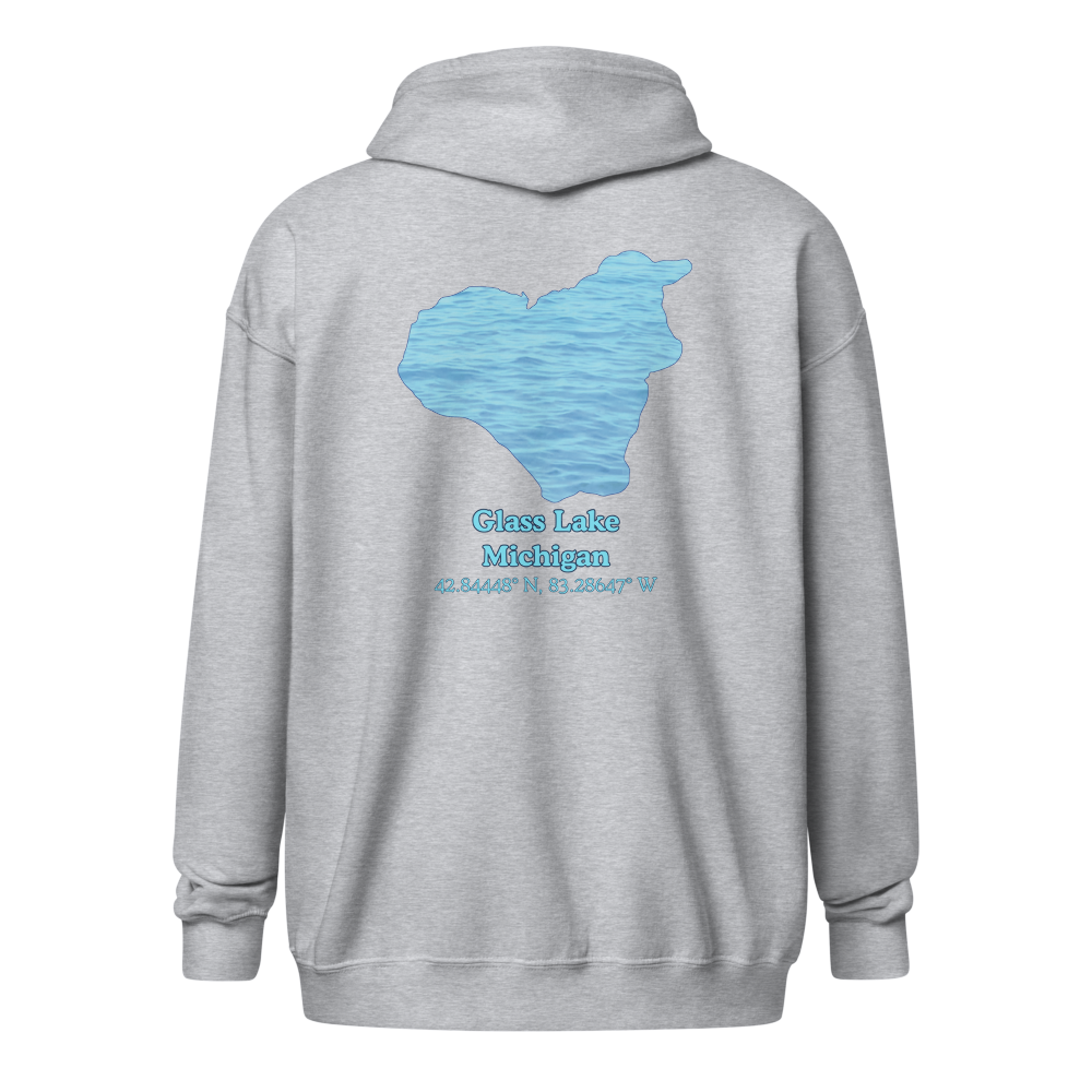 Glass Lake Unisex Zip Hoodie