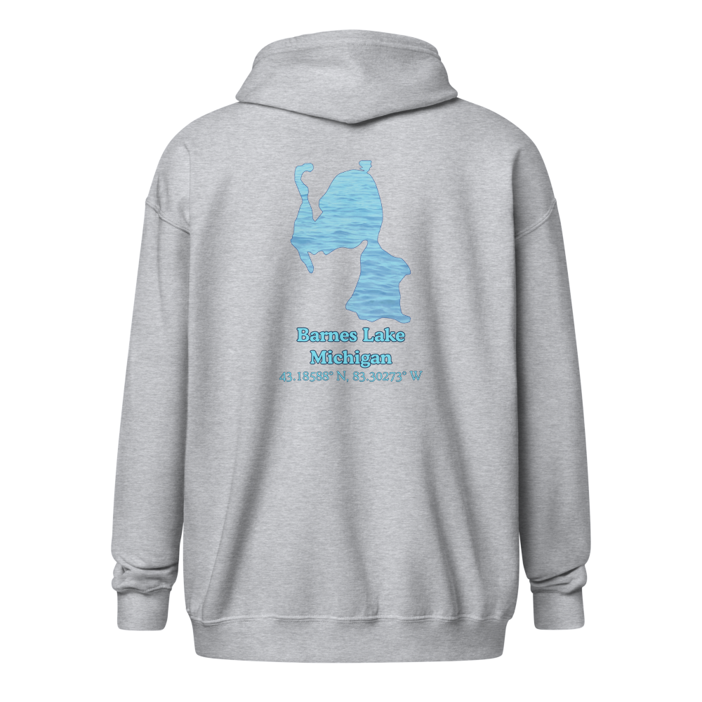 Barnes Lake Unisex Zip Hoodie