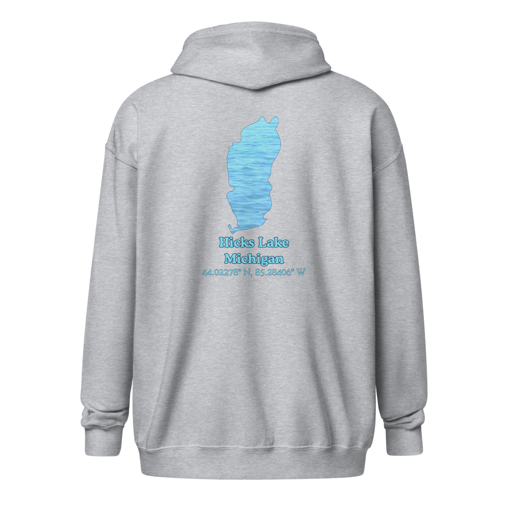 Hicks Lake Unisex Zip Hoodie