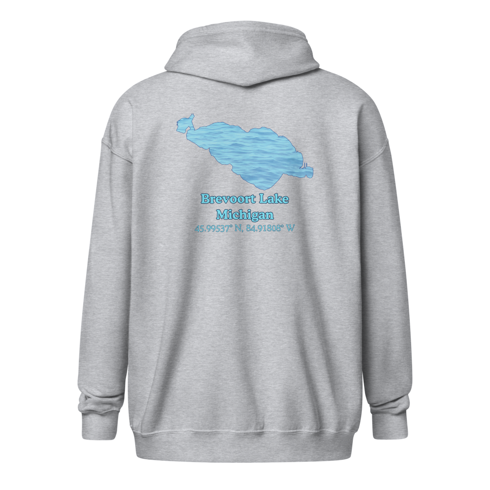 Brevoort Lake Unisex Zip Hoodie