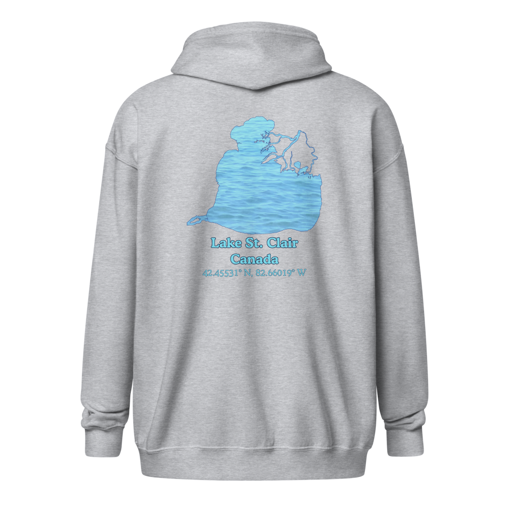 Lake St. Clair Unisex Zip Hoodie