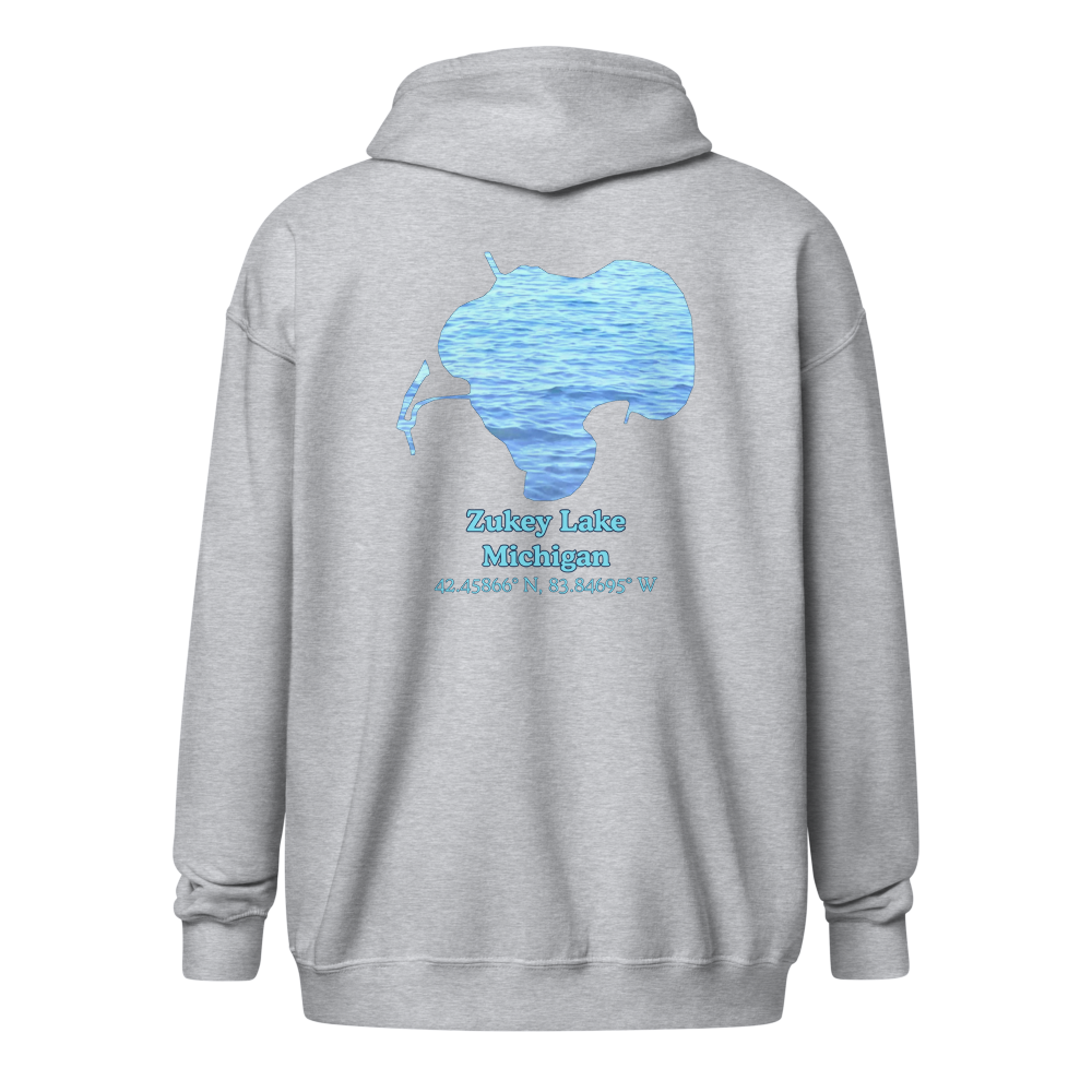 Zukey Lake Unisex Zip Hoodie