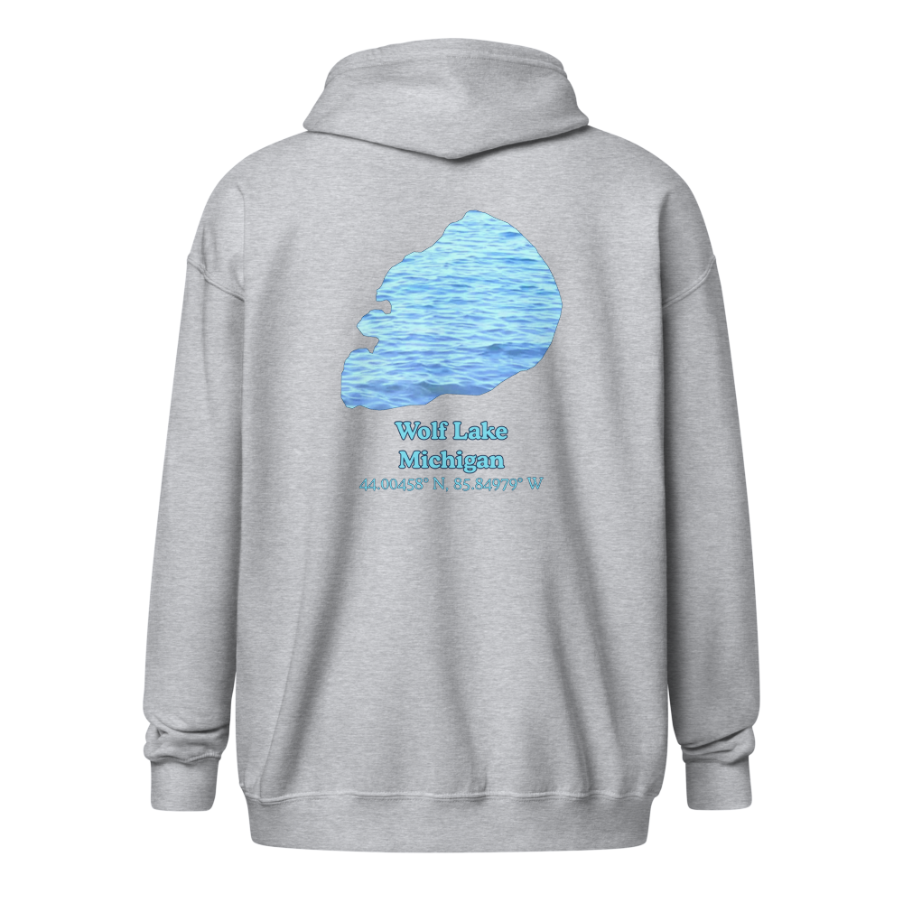 Wolf Lake Unisex Zip Hoodie
