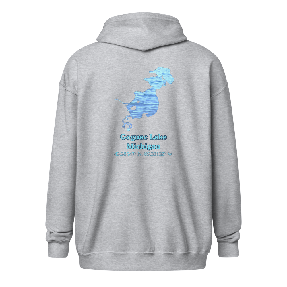 Goguac Lake Unisex Zip Hoodie