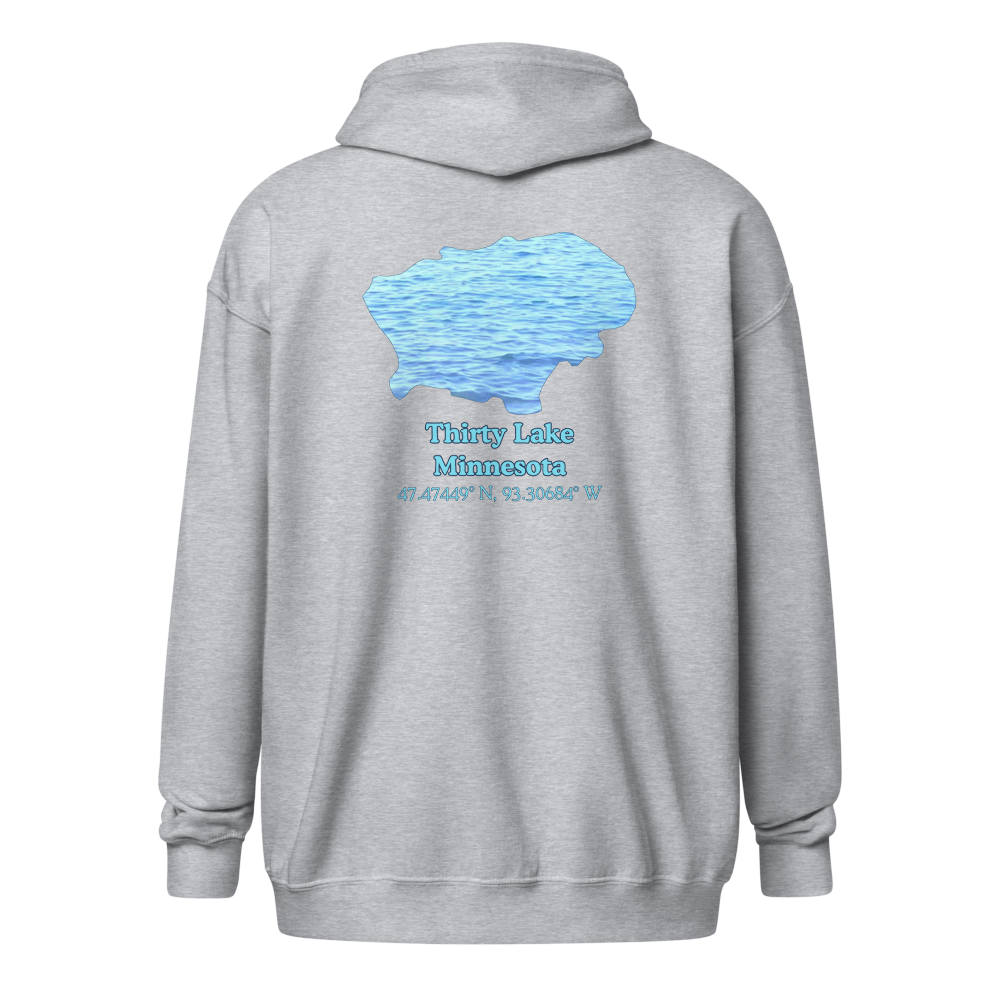 Thirty Lake Unisex Zip Hoodie