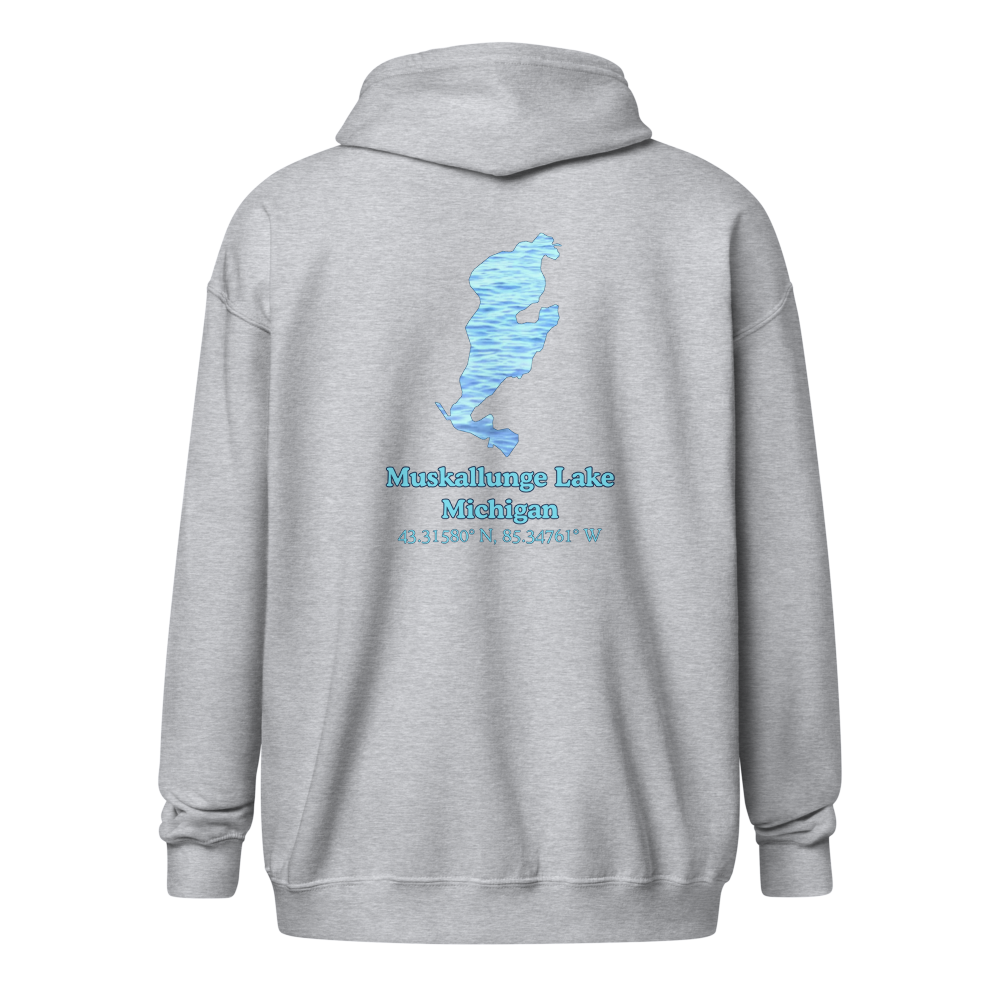 Muskallunge Lake Unisex Zip Hoodie