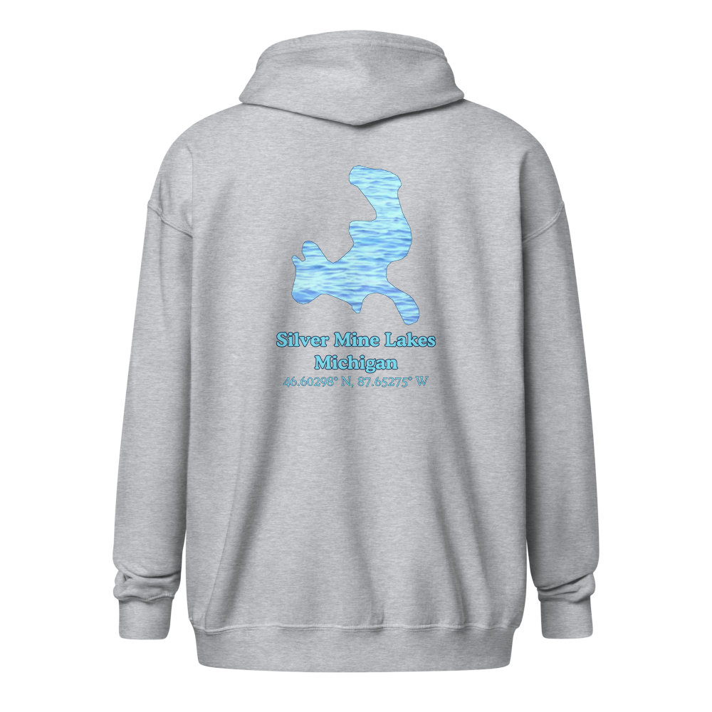 Silver Mine Lakes Unisex Zip Hoodie