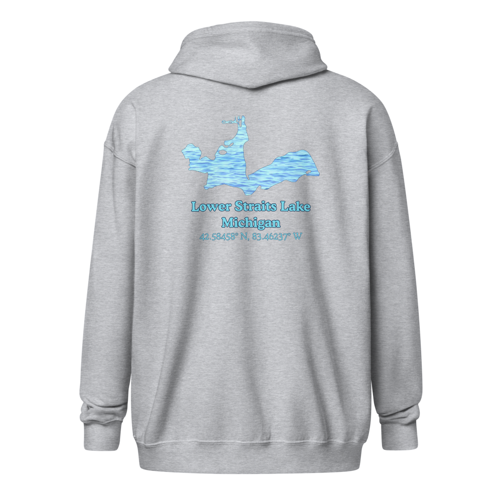 Lower Straits Lake Unisex Zip Hoodie
