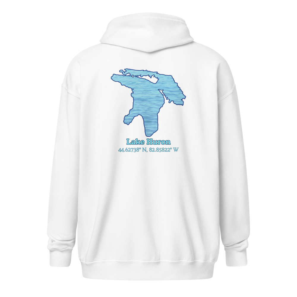 Lake Huron Unisex Zip Hoodie
