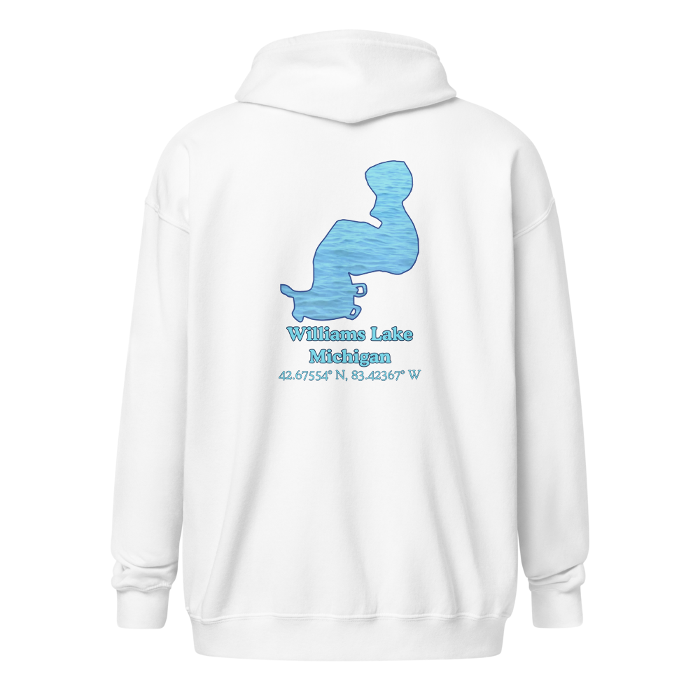 Williams Lake Unisex Zip Hoodie