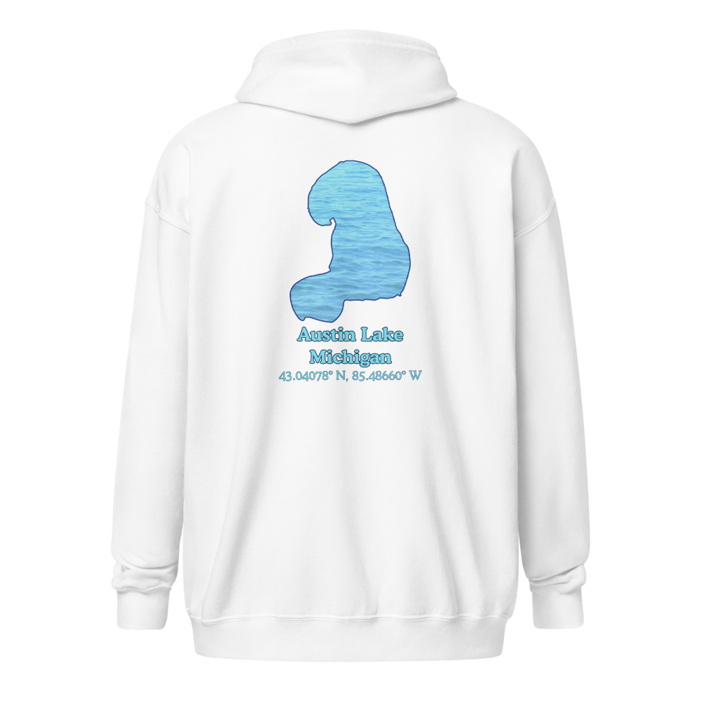 Austin Lake Unisex Zip Hoodie