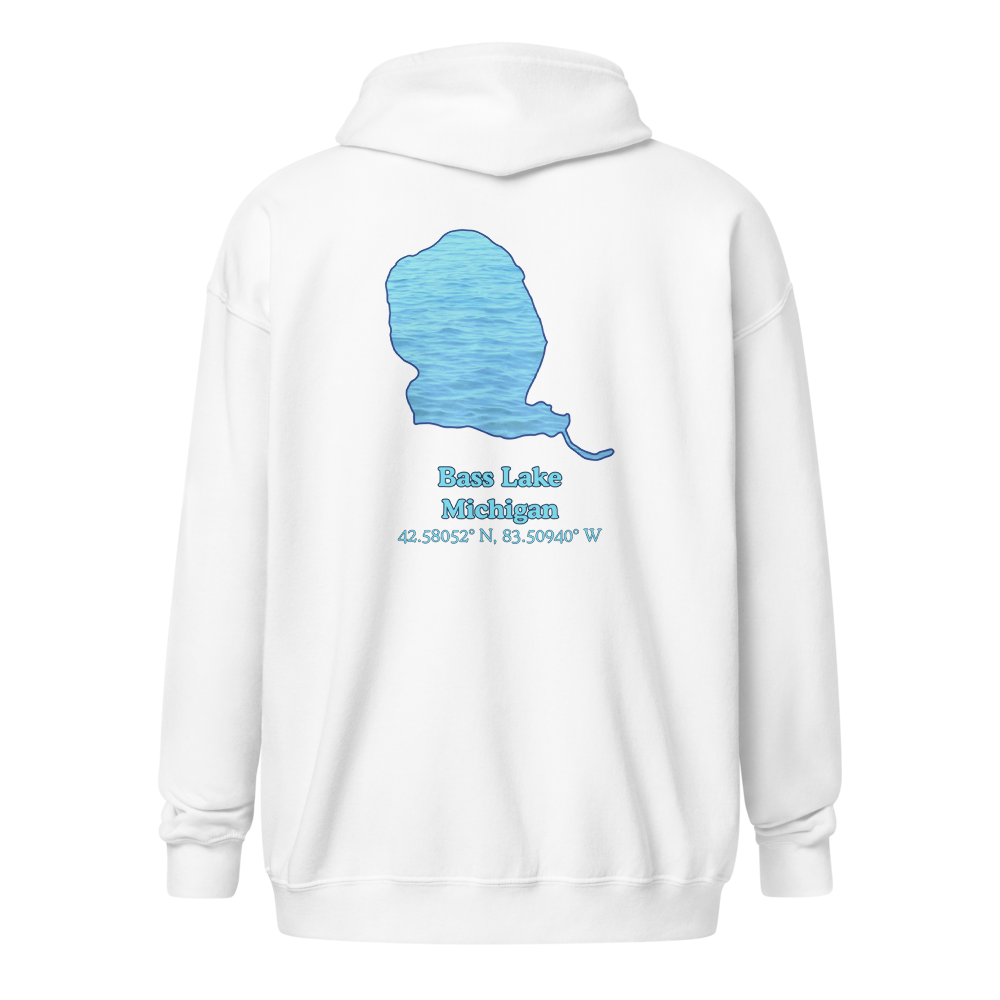 Bass Lake Unisex Zip Hoodie