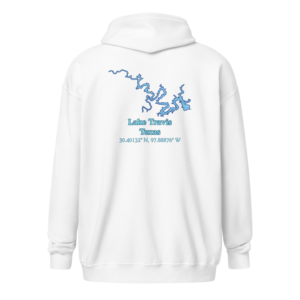 Lake Travis Unisex Zip Hoodie