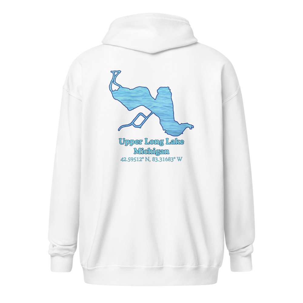 Upper Long Lake Unisex Zip Hoodie