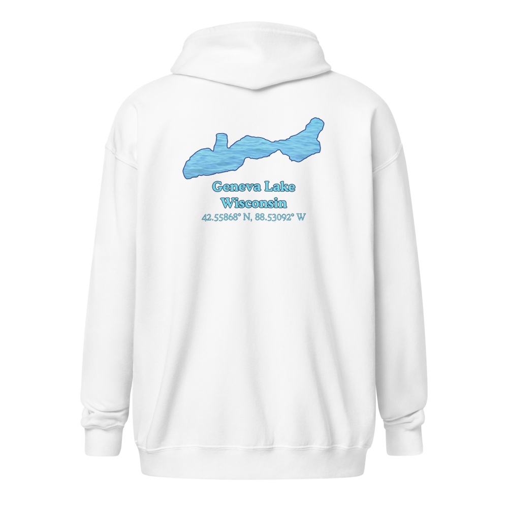 Geneva Lake Unisex Zip Hoodie
