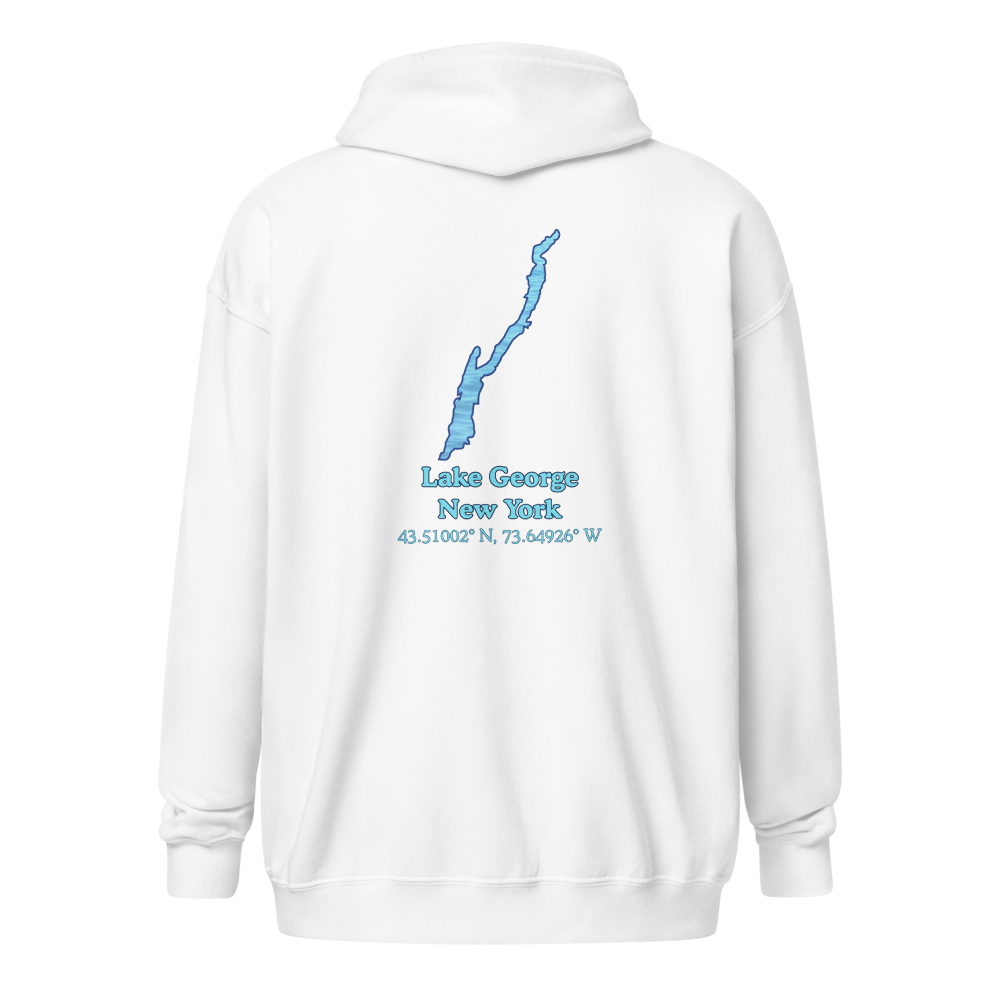 Lake George Unisex Zip Hoodie