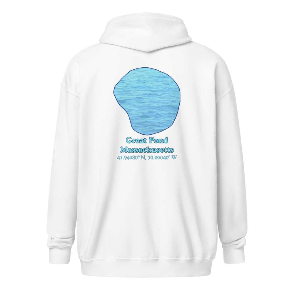 Great Pond Unisex Zip Hoodie