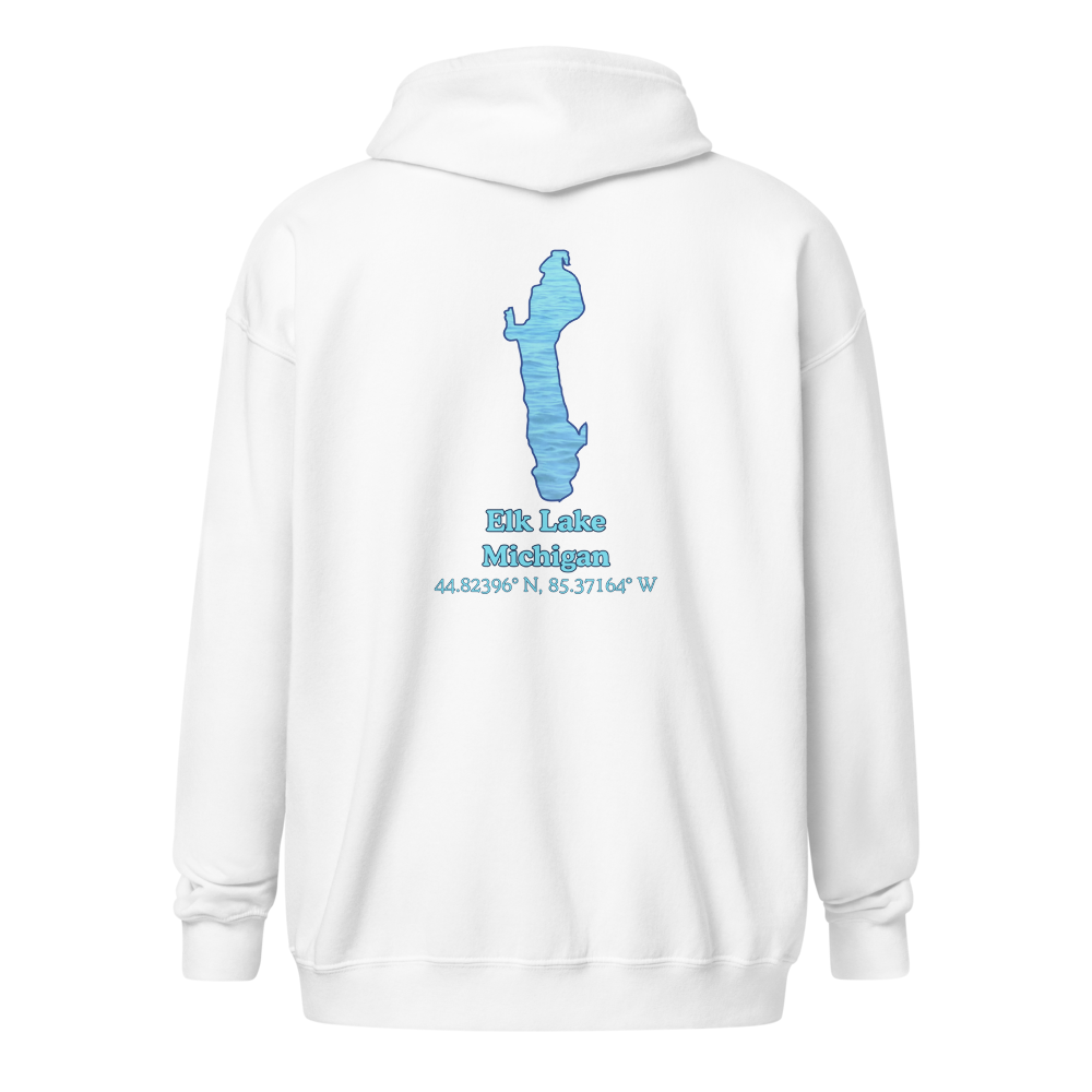 Elk Lake Unisex Zip Hoodie