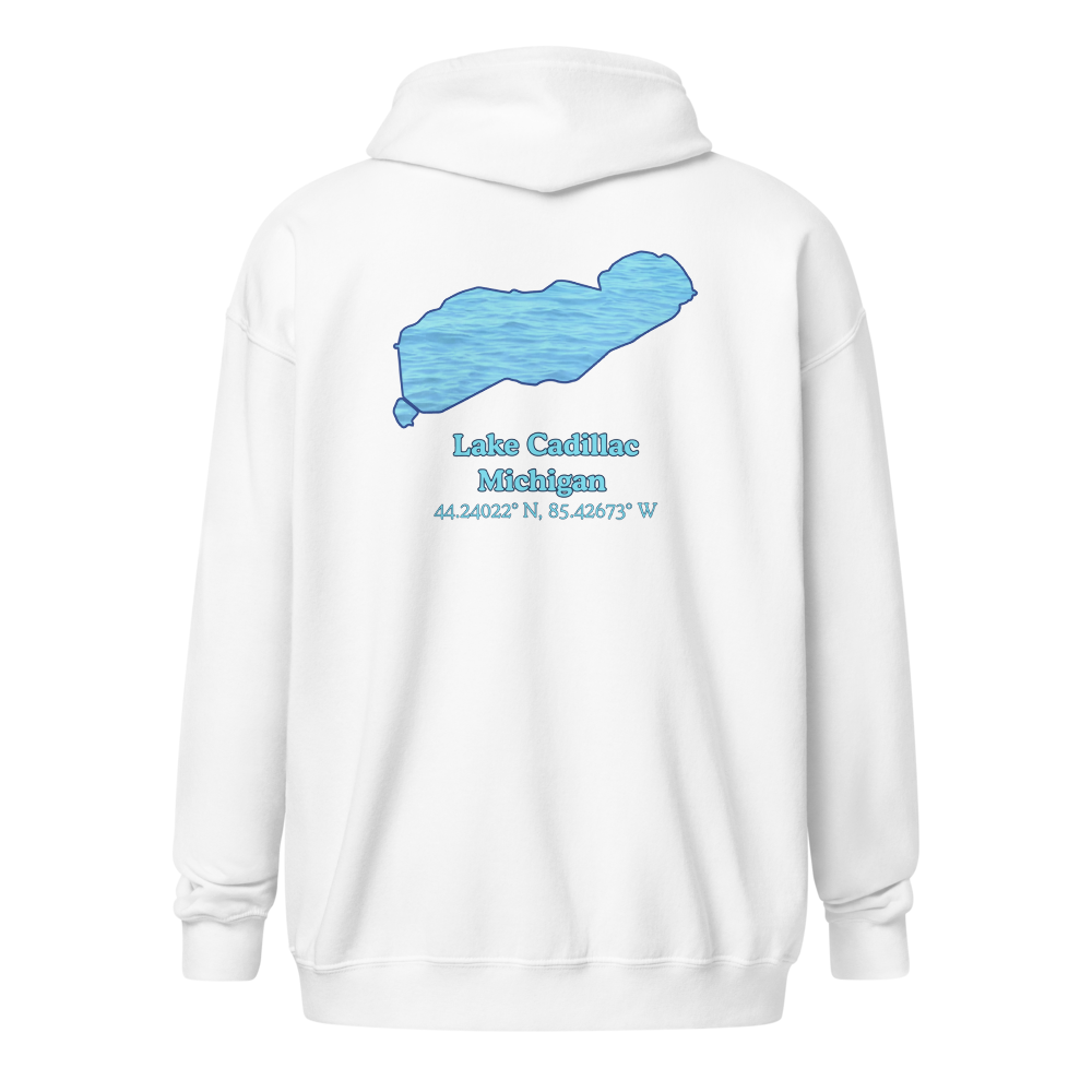 Lake Cadillac Unisex Zip Hoodie