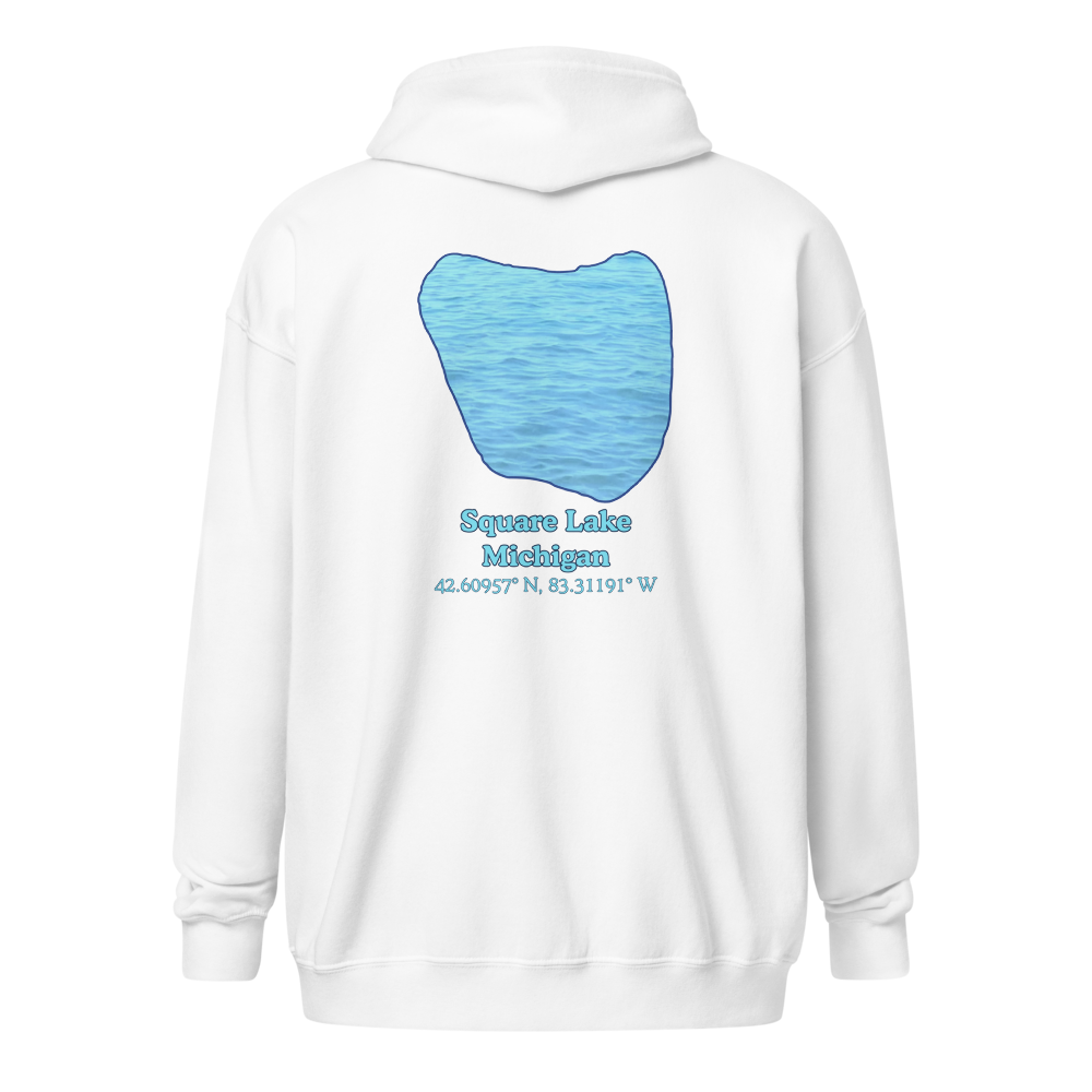 Square Lake Unisex Zip Hoodie