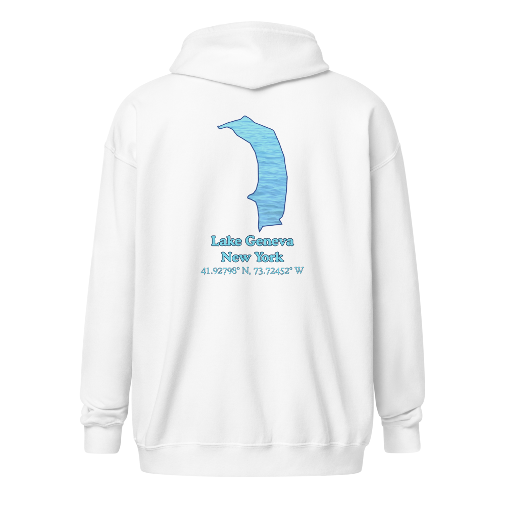 Lake Geneva Unisex Zip Hoodie