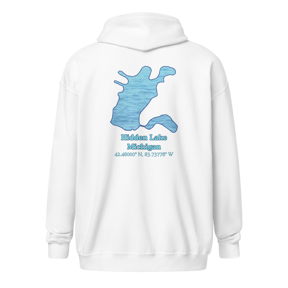 Hidden Lake Unisex Zip Hoodie