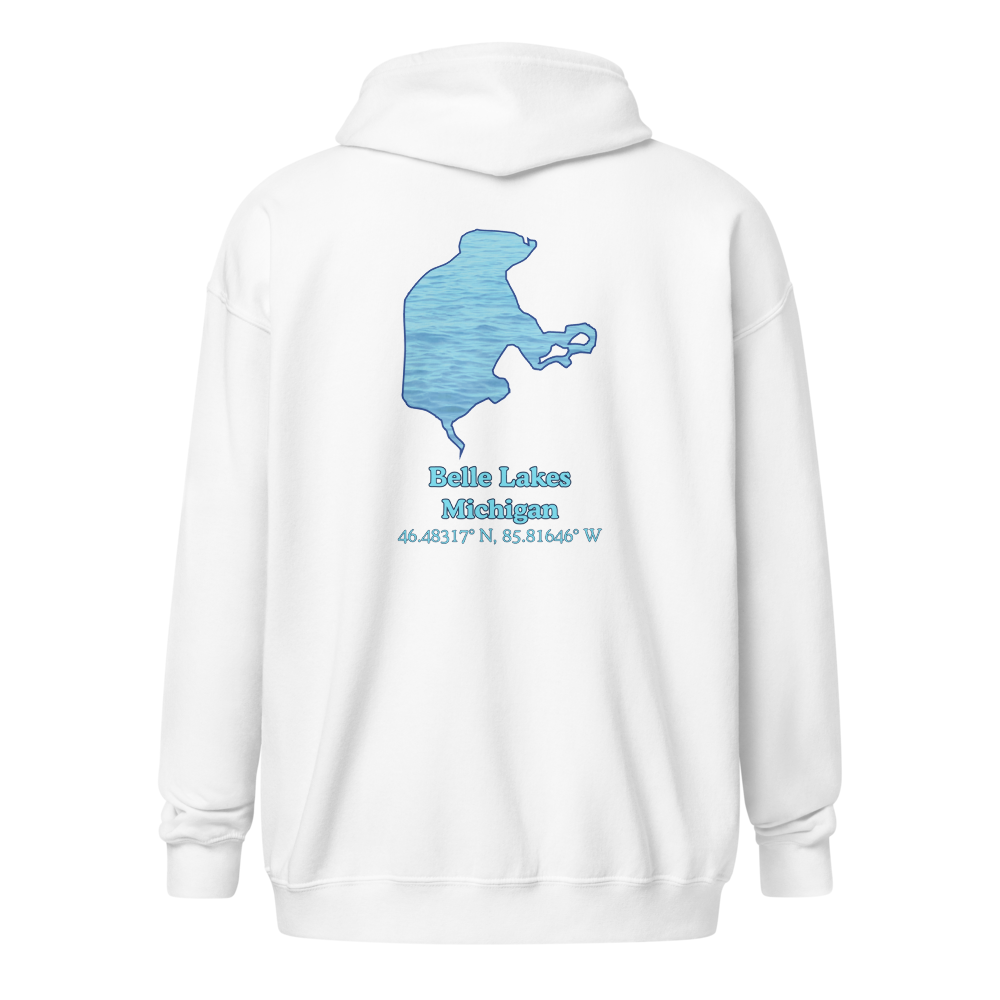 Belle Lakes Unisex Zip Hoodie