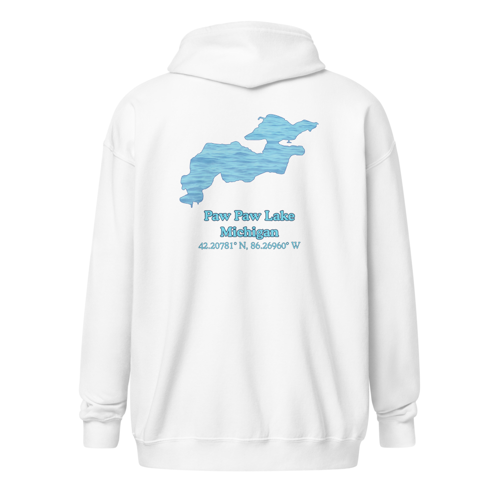 Paw Paw Lake Unisex Zip Hoodie