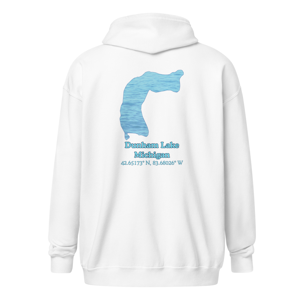 Dunham Lake Unisex Zip Hoodie