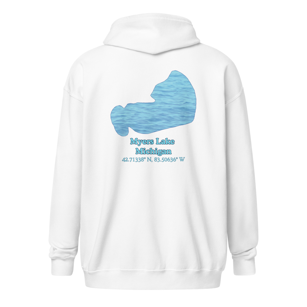 Myers Lake Unisex Zip Hoodie