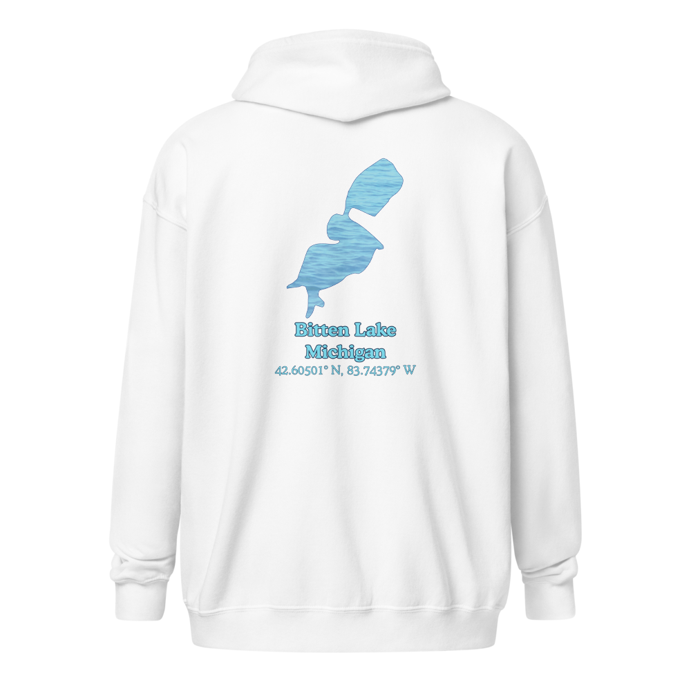 Bitten Lake Unisex Zip Hoodie