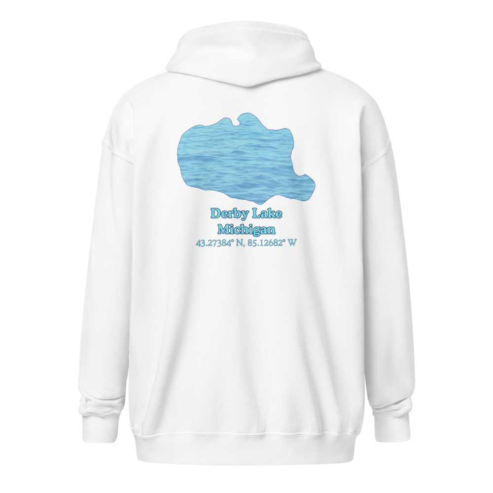 Derby Lake Unisex Zip Hoodie