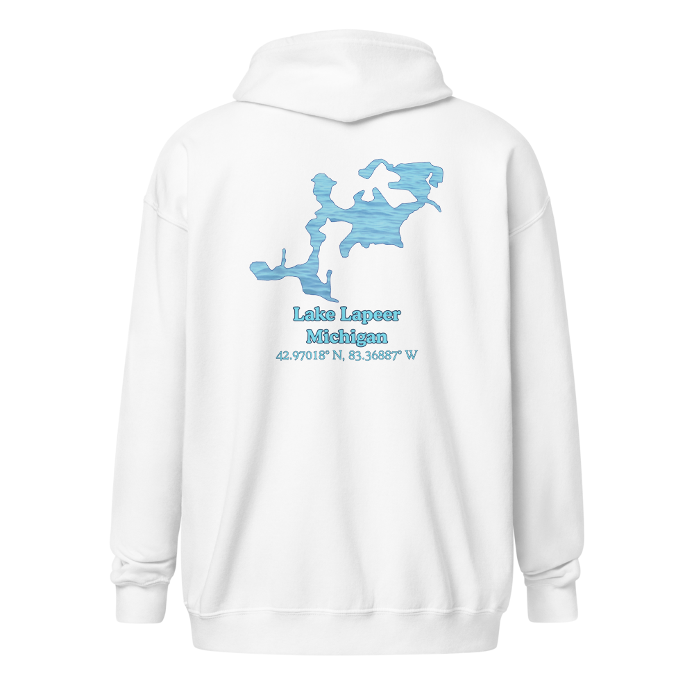 Lake Lapeer Unisex Zip Hoodie