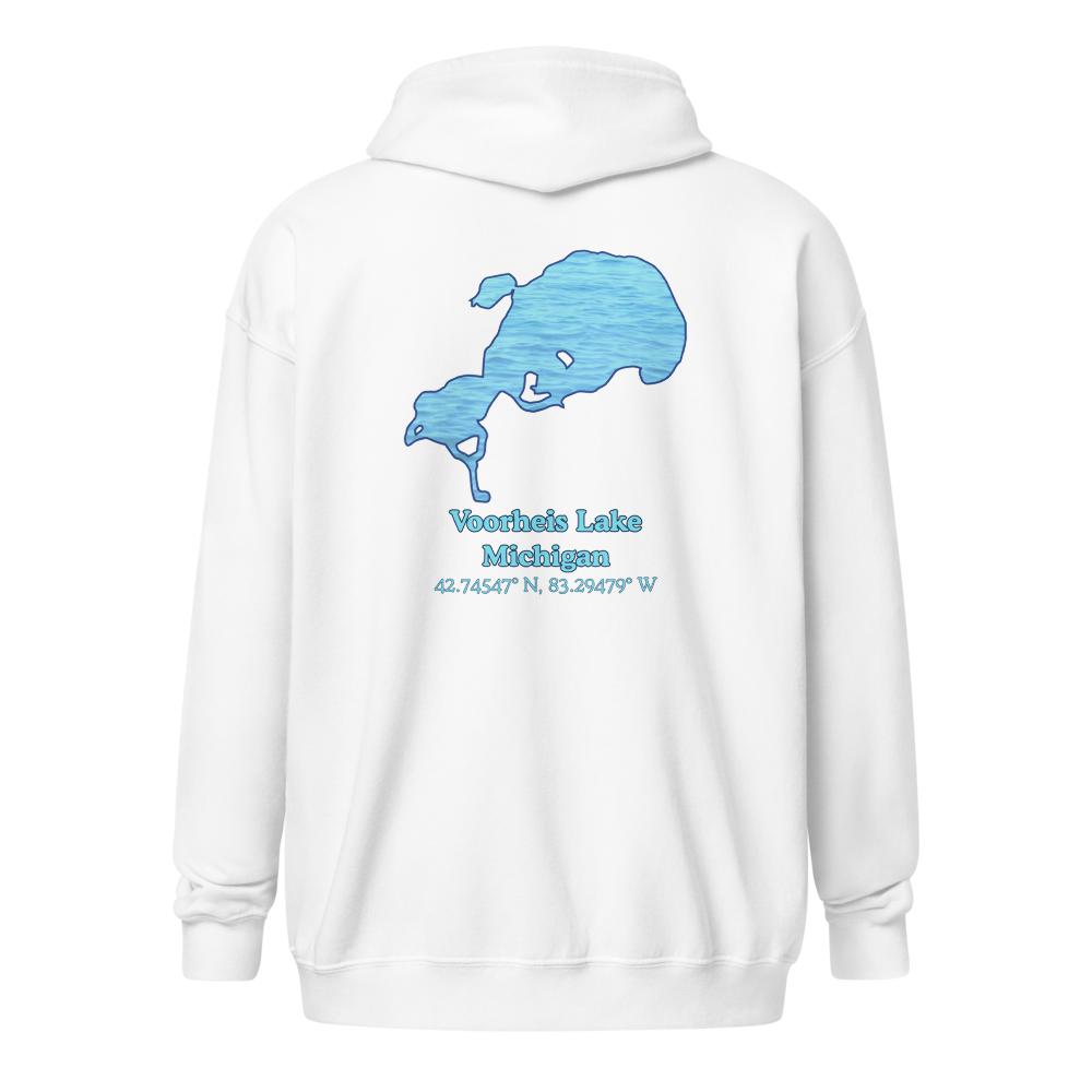 Voorheis Lake Unisex Zip Hoodie