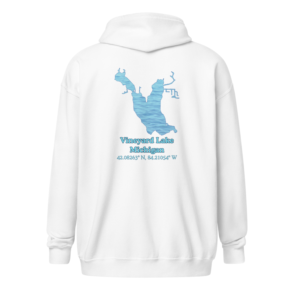 Vineyard Lake Unisex Zip Hoodie