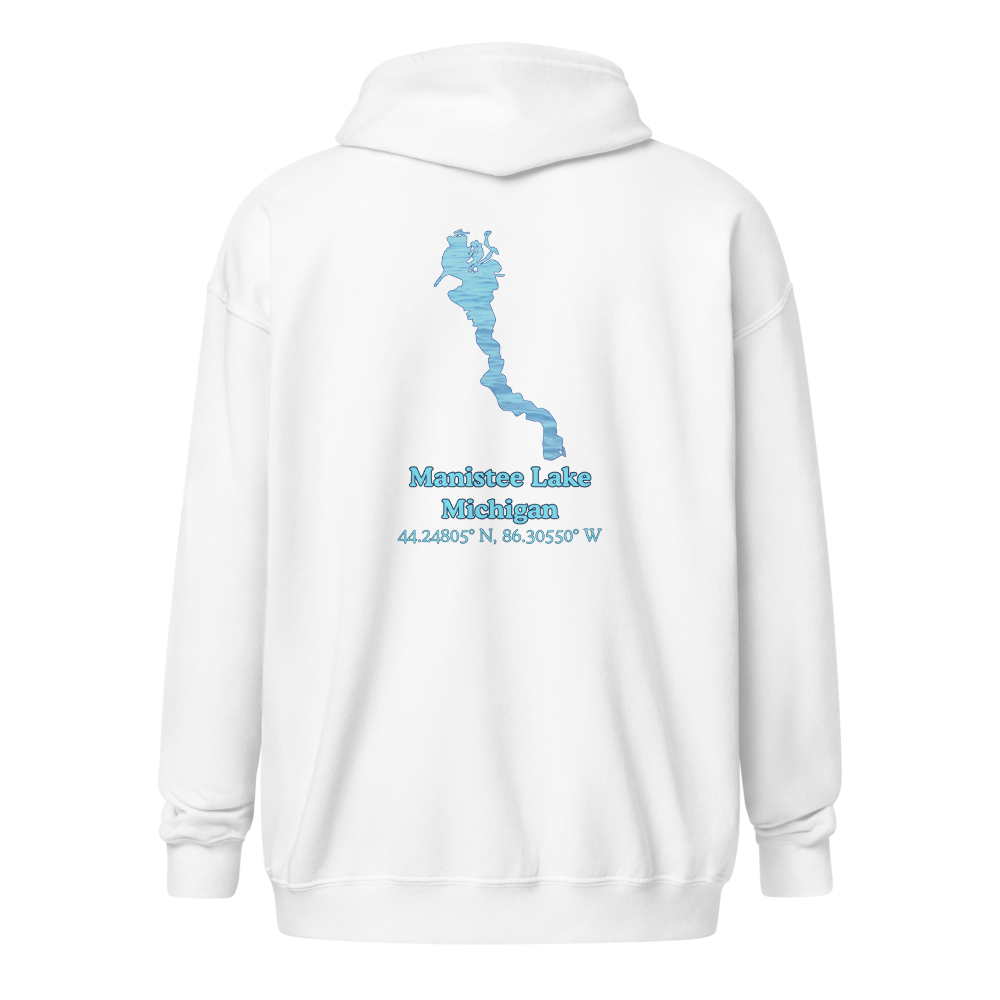 Manistee Lake Unisex Zip Hoodie