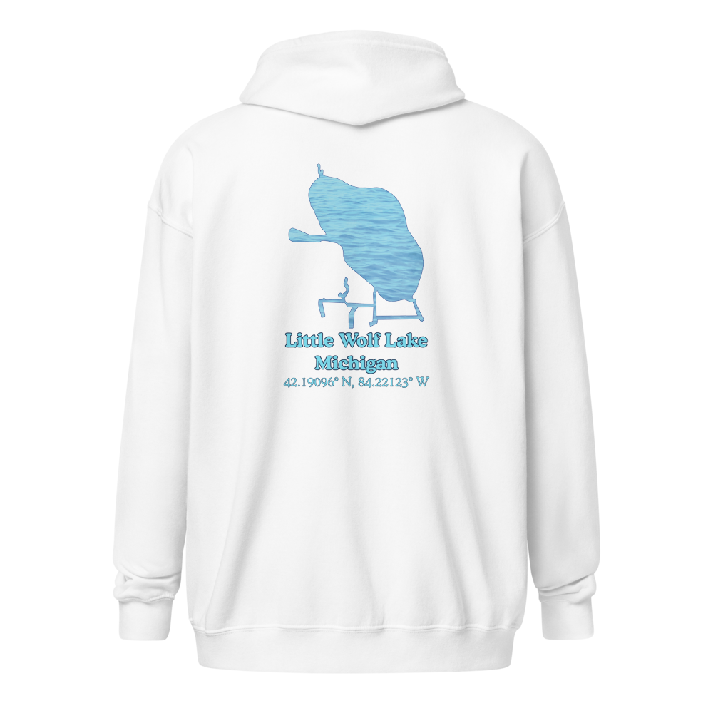 Little Wolf Lake Unisex Zip Hoodie