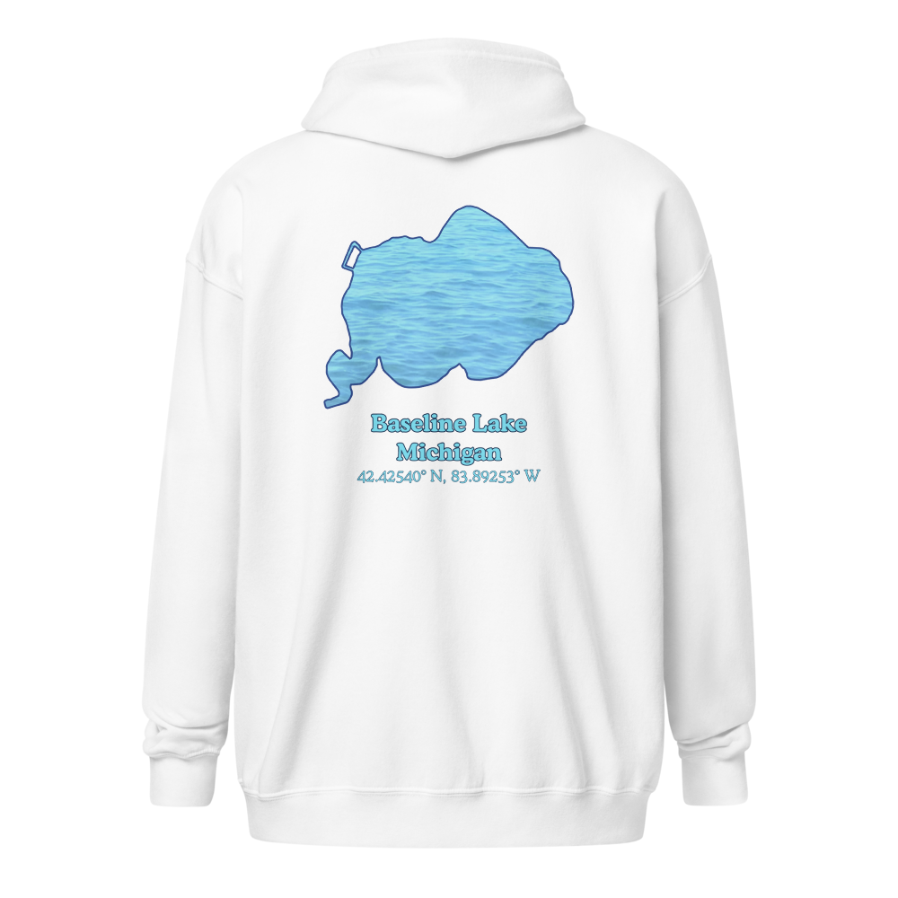 Baseline Lake Unisex Zip Hoodie