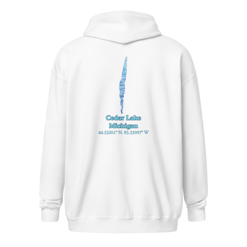 Cedar Lake Unisex Zip Hoodie