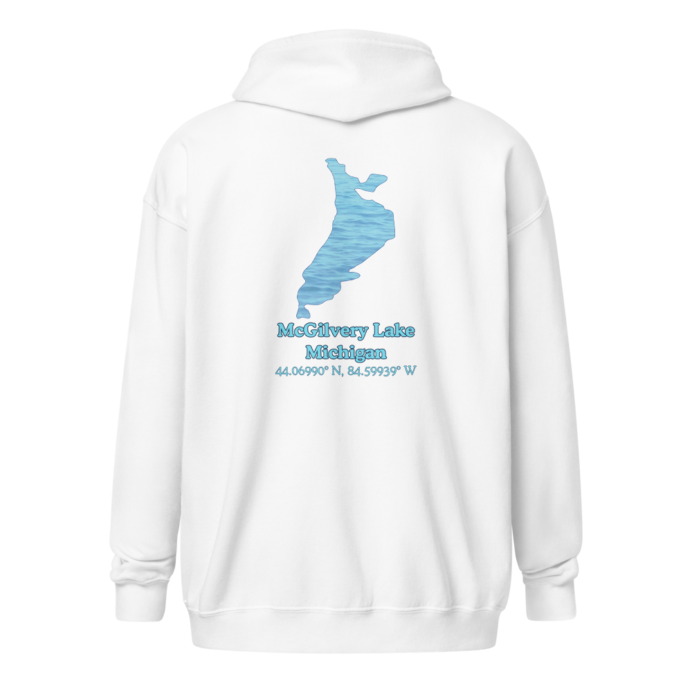 McGilvery Lake Unisex Zip Hoodie