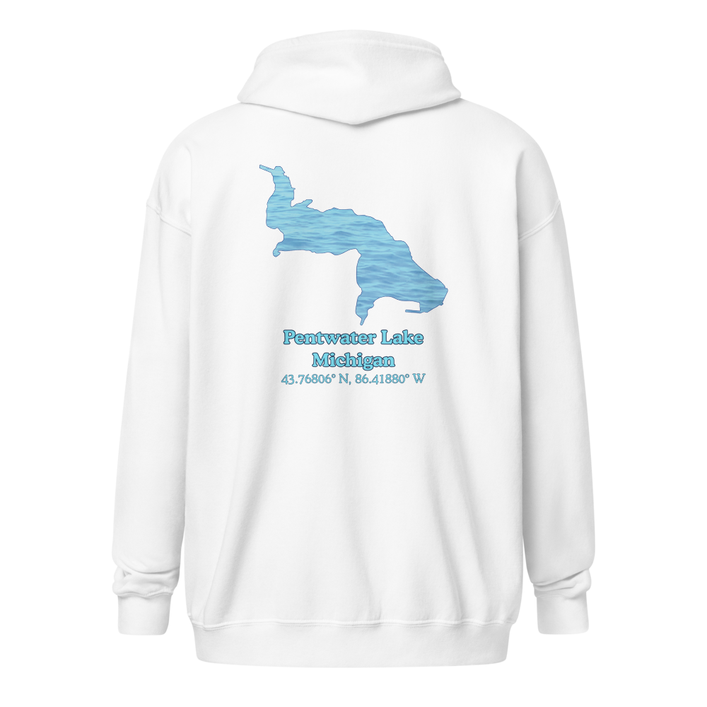 Pentwater Lake Unisex Zip Hoodie