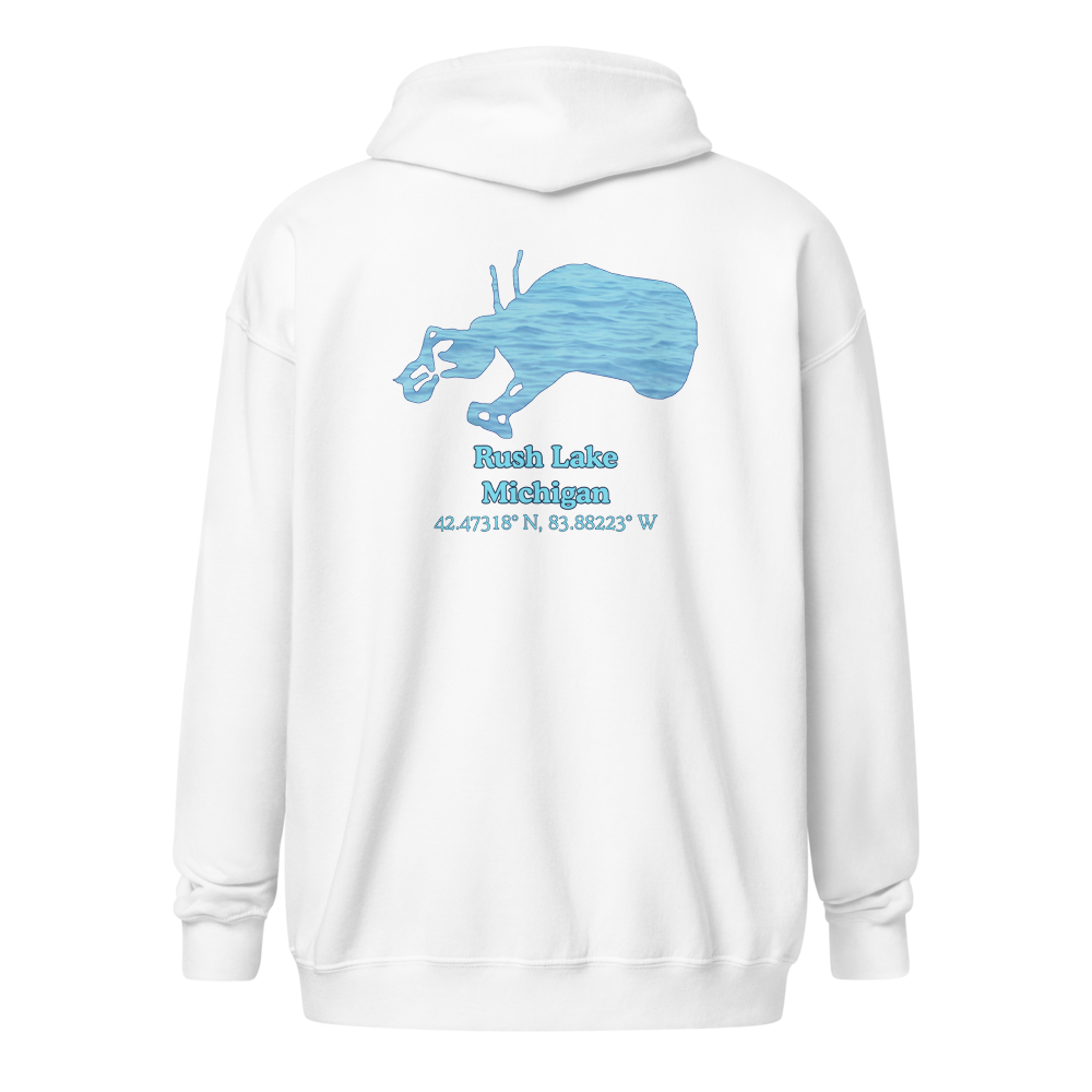 Rush Lake Unisex Zip Hoodie