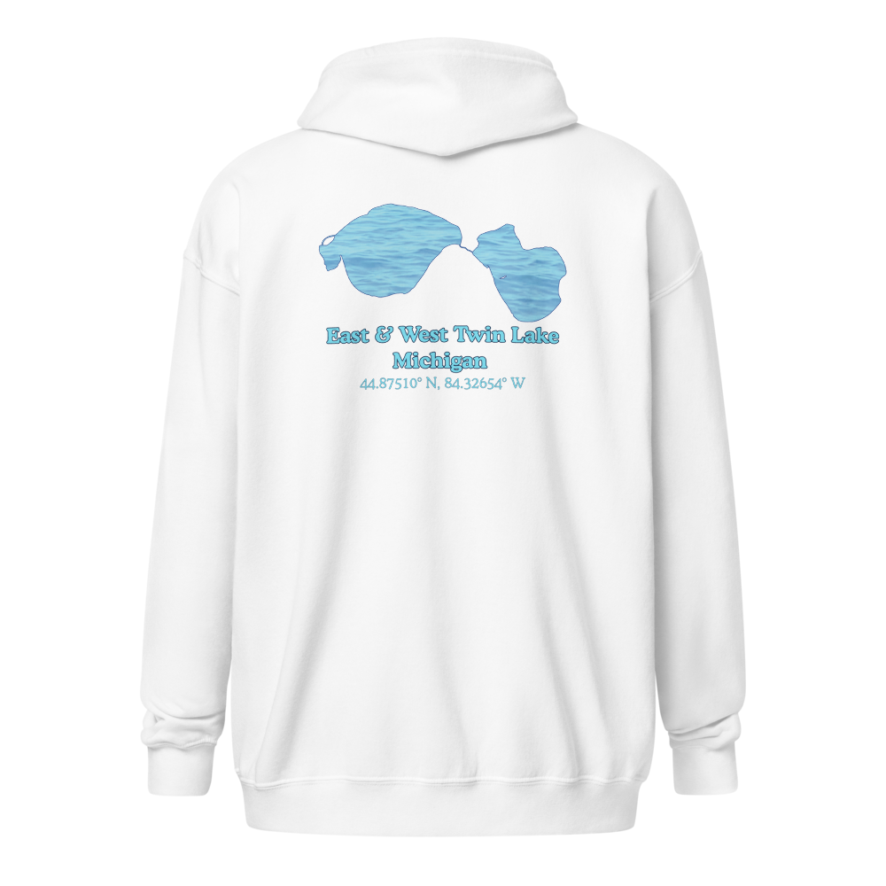 East & West Twin Lake Unisex Zip Hoodie