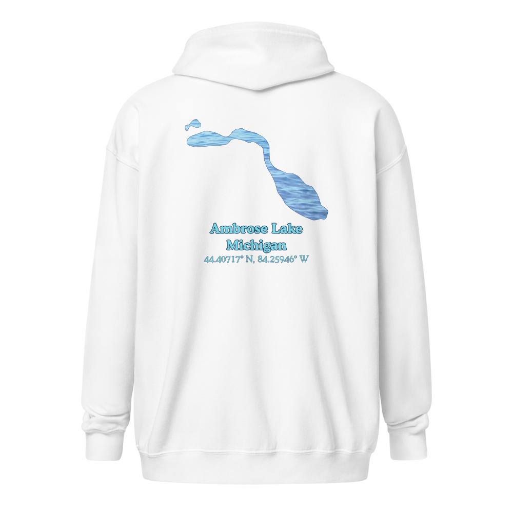 Ambrose Lake Unisex Zip Hoodie