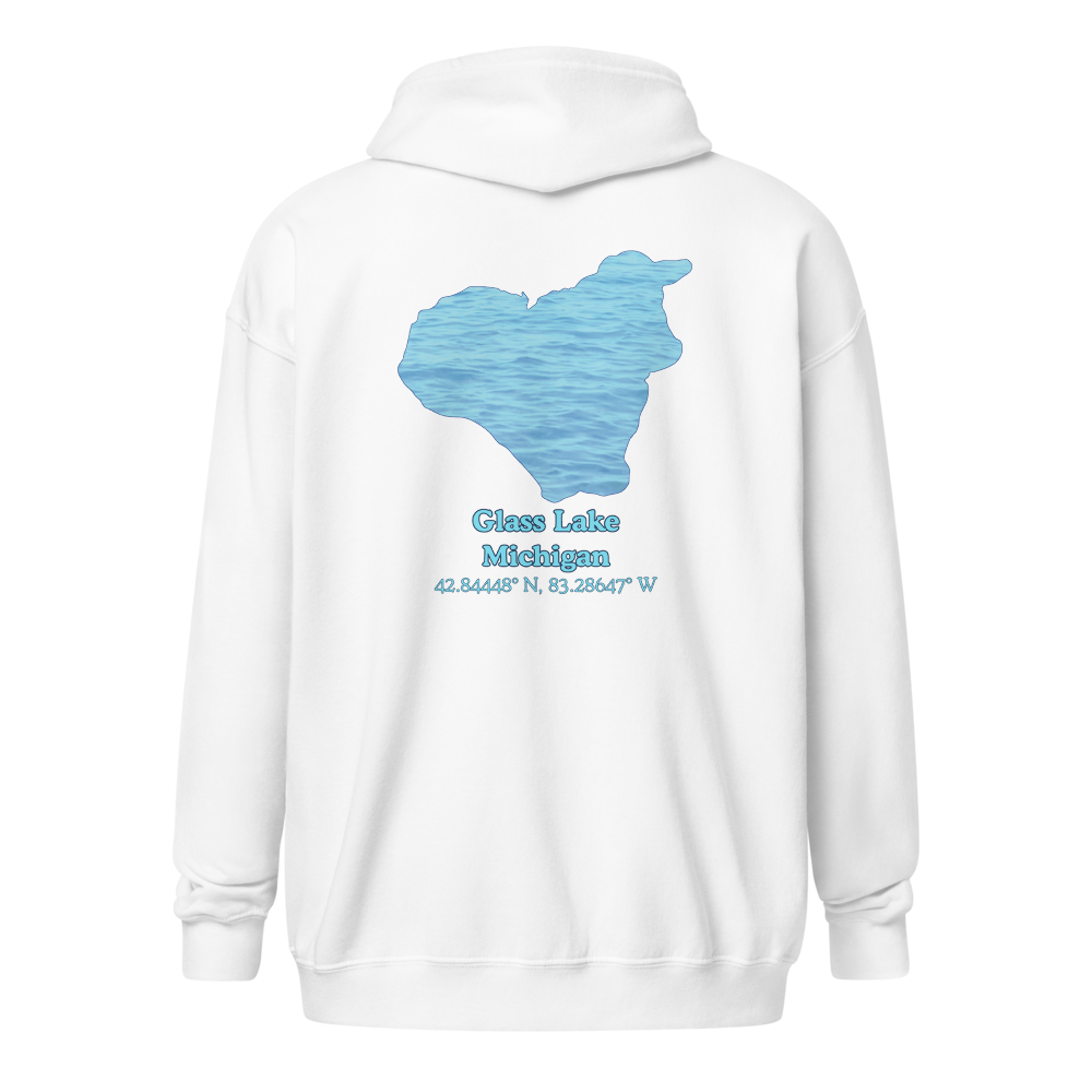 Glass Lake Unisex Zip Hoodie
